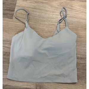 Women's Lululemon Align Cropped Cami Tank Top Size 2 Green